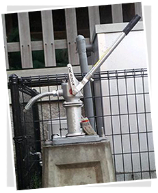 万が一の、防災井戸。